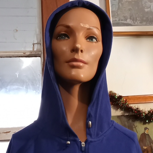 Danskin Blue Size Large Zippered Hoodie. - Picture 2 of 6